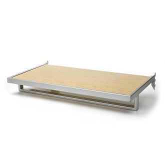 Shelf and Hangrail Combo - 12" (Wood)